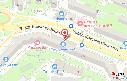 Банкомат ДВБ на проспекте Красного Знамени, 82б на карте