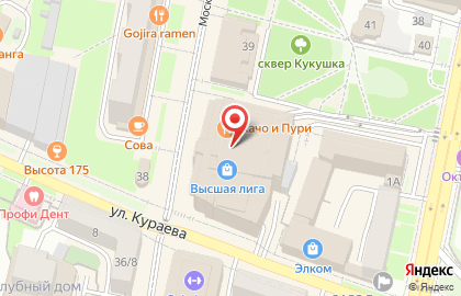 Бар мороженого на карте