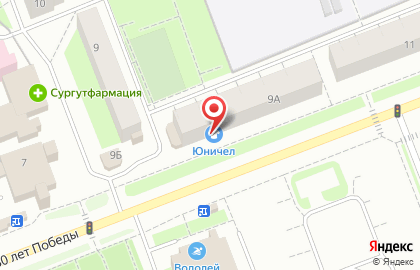Транспортная компания Север Логистик на улице 30 лет Победы на карте