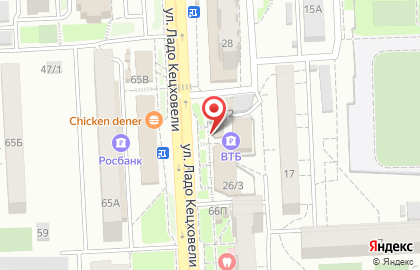Салон связи МТС на улице Ладо Кецховели на карте