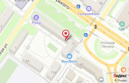 Участковый пункт полиции №5 на улице Горького на карте