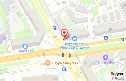 Киоск по продаже печатной продукции в Нижнем Новгороде на карте