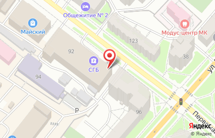 Магазин напольных покрытий на Первомайской улице на карте