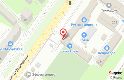 Оптово-розничная фирма FinDveri на проспекте Народного Ополчения на карте