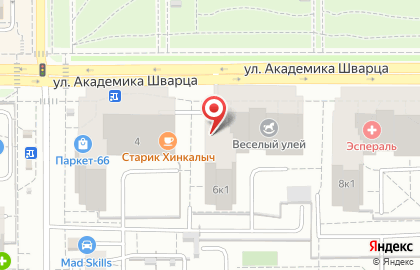 Фирменный офис продаж СтеклоДом на улице Академика Шварца на карте