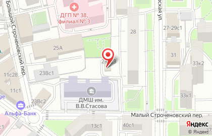 Автосервис АМР в Большом Строченовском переулке на карте