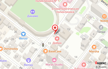 Медицинский центр мед Добро на улице Максима Горького на карте