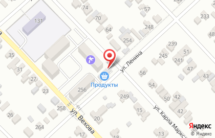Продуктовый магазин Элина на улице Ленина на карте