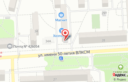 Торговая компания Радуга в Ижевске на карте