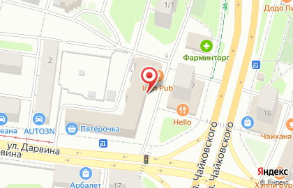 Кафе быстрого питания Сковородка на проспекте Чайковского на карте
