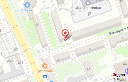 Ателье Сибирь на Барнаульской улице на карте