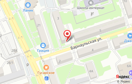 Салон-парикмахерская На Барнаульской на карте