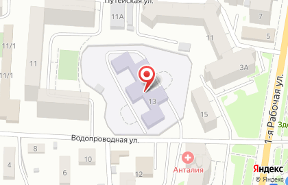 Детский сад №38 на Водопроводной улице на карте