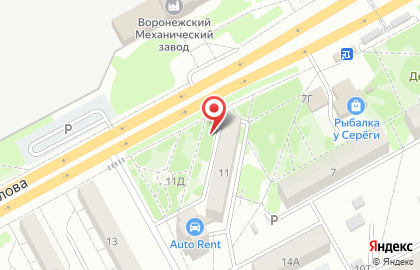 Ремонтная мастерская на улице Ворошилова на карте
