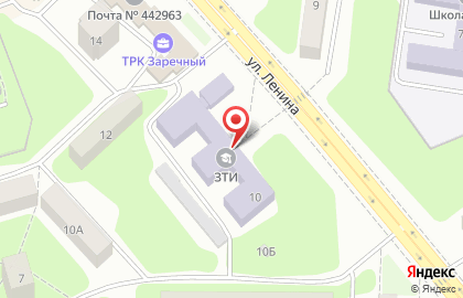 Зареченский технологический институт на карте