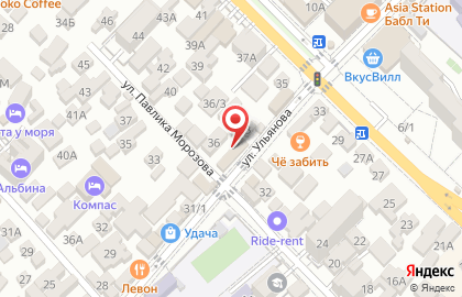 Магазин овощей и фруктов на ул. Ульянова, 33 на карте