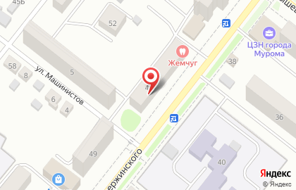 Магазин Муромское подворье на улице Дзержинского на карте