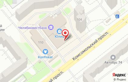 Торгово-сервисный центр на Комсомольском проспекте на карте