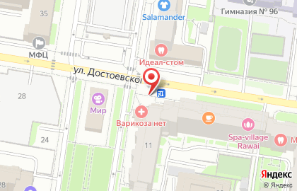 Магазин косметики и бытовой химии Магнит Косметик на улице Достоевского на карте