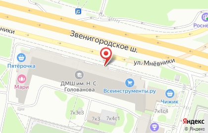 Дизайн Техника на улице Мнёвники на карте