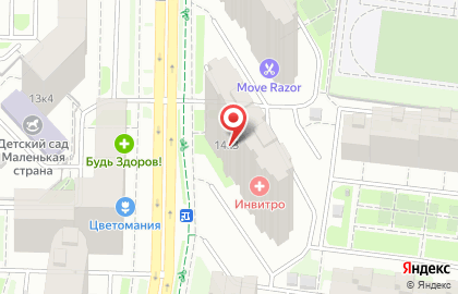 Медицинская компания Инвитро в Кудрово на карте