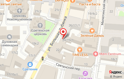Ресторан Лига Пап в Красносельском районе на карте