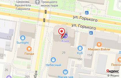 Переулок Чай-КОФский на улице Горького на карте