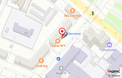 Кафе быстрого питания Гриль №1 на Красной улице на карте