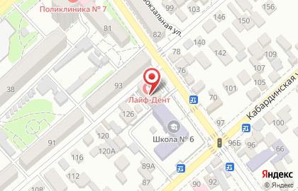 Стоматологическая клиника LifeDent на улице Захарова на карте