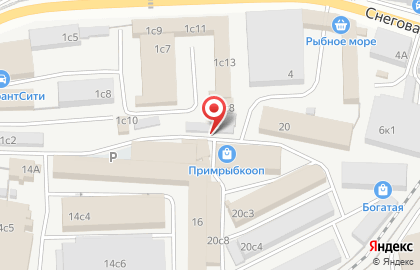Торговая компания Белый Берег в Первореченском районе на карте