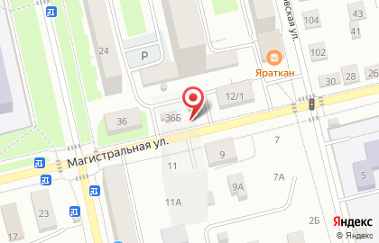 Специализированный застройщик Агидель-ИнвестСтрой на Магистралиной улице на карте