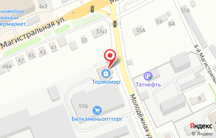 Магазин сантехники Термомир на Магистралиной улице на карте