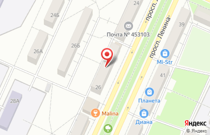Студия косметологии на проспекте Ленина на карте