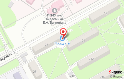 Продуктовый магазин в Перми на карте