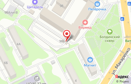 Автостоянка в Туле на карте