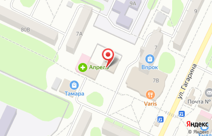 Магазин канцелярских товаров Циркуль на улице Гагарина на карте