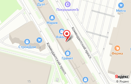 Real-Flame на Комендантском проспекте на карте