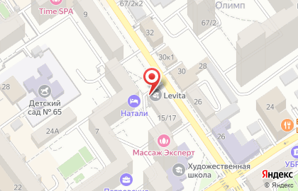 Школа танцев Levita на Средне-Московской улице на карте