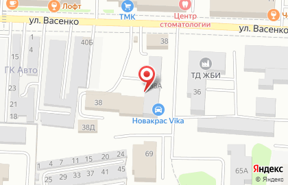 Автомойка Автоград на улице Васенко на карте