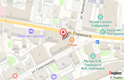 Тинькофф на улице Максима Горького на карте