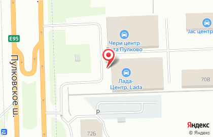 Сервисный центр Лада-центр на Пулковском шоссе на карте