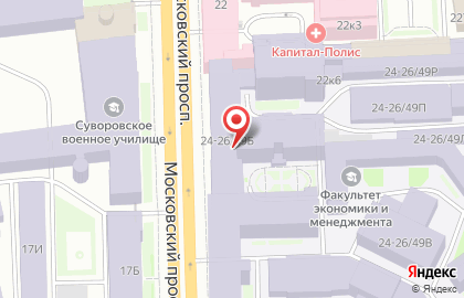 Санкт-Петербургский государственный технологический институт на Технологическом институте II на карте