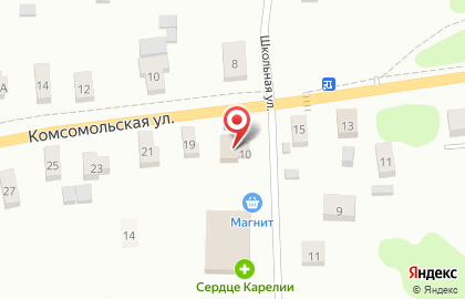 Магазин Красное&Белое на Школьной улице на карте