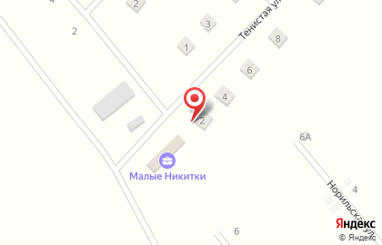 Частный поселок Малые Никитки на карте