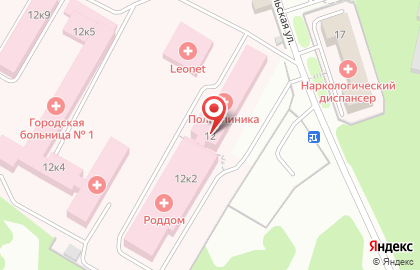 Многопрофильный стационар Медицинская практика на Подольской улице на карте