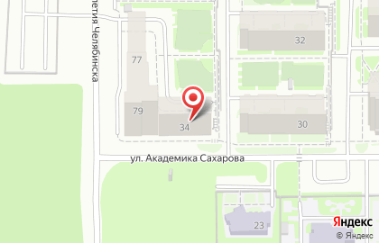 Бухгалтерская фирма НордВест на улице Академика Сахарова на карте