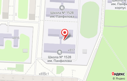 Гимназия №1528 в Тверском районе на карте