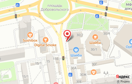 Киоск фастфудной продукции на улице Добровольского на карте