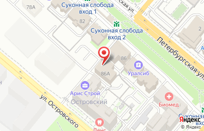 Банкомат Банк Казани на Петербургской улице на карте