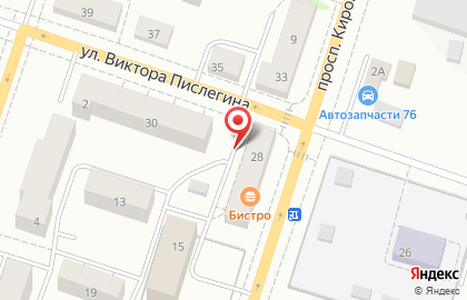 Бистро на проспекте Кирова на карте